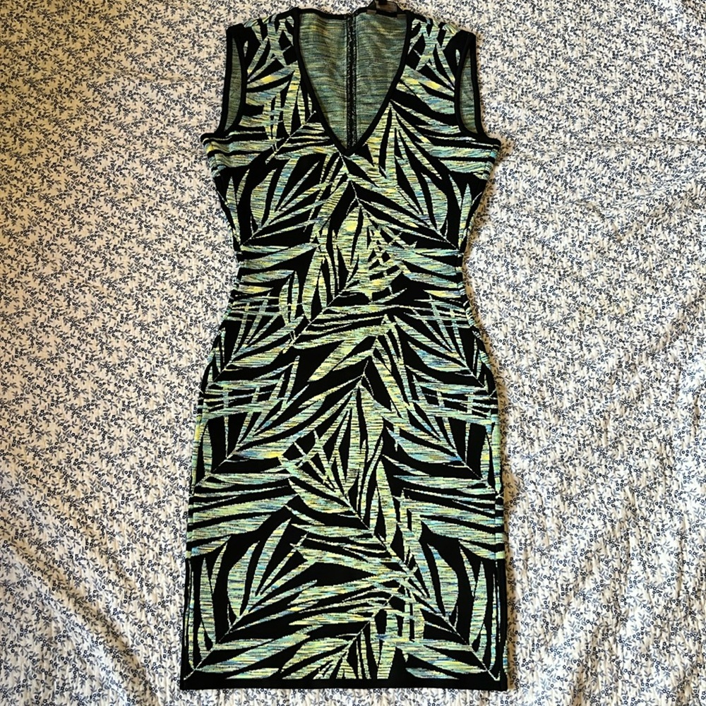 BCBG Bodycon tropical dress